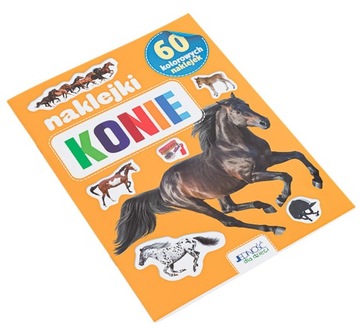 KONIE KSIĄŻKA Z NAKLEJKAMI 60 szt. KOŃ