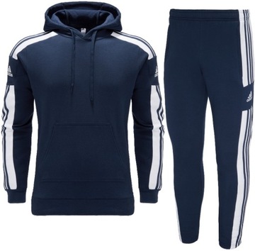 ADIDAS DRESY MĘSKIE bawełniane KOMPLET BLUZA SPODNIE SQUADRA - XL