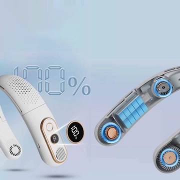 ШЕЙНЫЙ ВЕНТИЛЯТОР БЕСПРОВОДНОЙ КОНДИЦИОНЕР 8 ЧАСОВ 3000 мАч