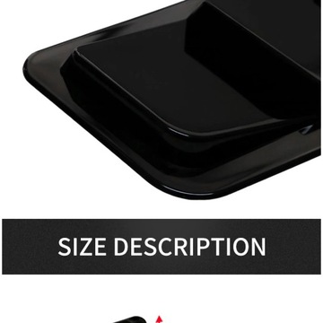 Универсальные воздухозаборники на капоте ЧЕРНОГО цвета VW AUDI BMW