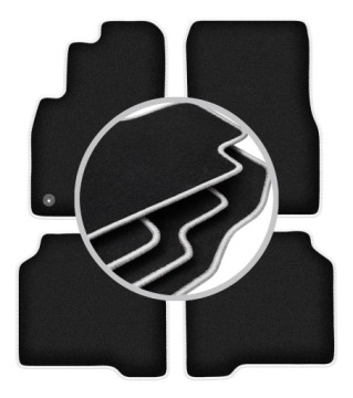 Koberce do auta stříbrné barvy pro: Hyundai Terracan Suv 2001-2006