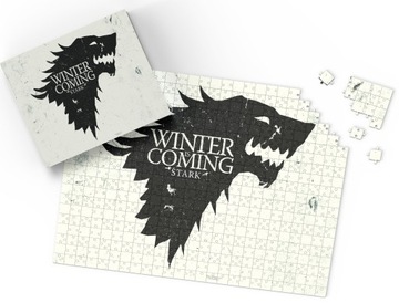 PUZZLE - GRA O TRON SERIALE - PREZENT NA ŚWIĘTA WZORY - 192el + PUDEŁKO