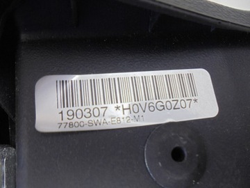 ПОДУШКА БЕЗОПАСНОСТИ ВОДИТЕЛЯ 77800-SWA-E812-M1 CR-V III CRV