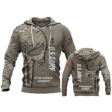 MĘSKA BLUZA WOJSKOWA U.S. ARMY 3D CZASZKA MORO 3XL