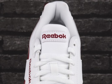 Buty sneakersy damskie Reebok ROYAL GLIDE RIPPLE WHITE BURGUNDY