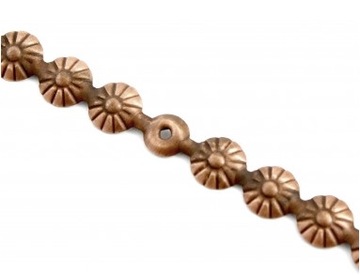 LISTWA TAPICERSKA OZDOBNA- 11mm miedź kwiatek