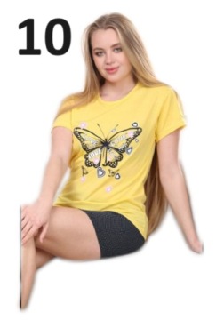ЖЕНСКИЕ ПИЖАМЫ с короткими рукавами SUPER PATTERNS - XL