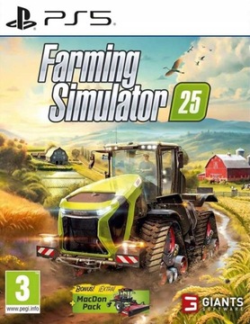 FARMING SIMULATOR 25 PL + DODATKI / SYMULATOR FARMY / GRA PS5 NA PŁYCIE