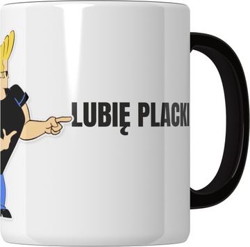 KUBEK KOLOR prezent JOHNY BRAVO CYTAT LUBIĘ PLACKI