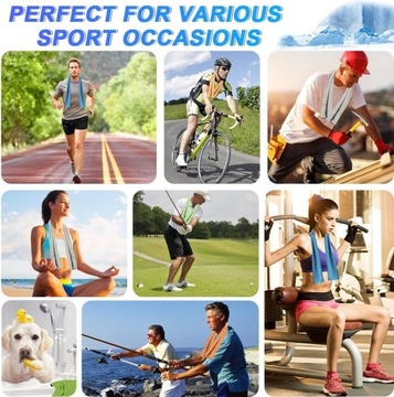 НАБОР СПОРТИВНЫХ ПОЛОТЕНЦЕВ ОХЛАЖДАЮЩЕГО МИКРОФИБРЫ, ИЗ 4 ШТ.