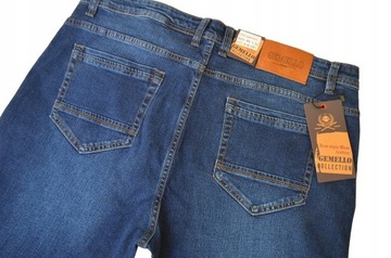 DUŻE DŁUGIE spodnie jeans pas 112-114cm W41 L34