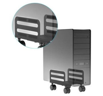 WÓZEK PODSTAWKA POD KOMPUTER PC REGULOWANY KÓŁKA