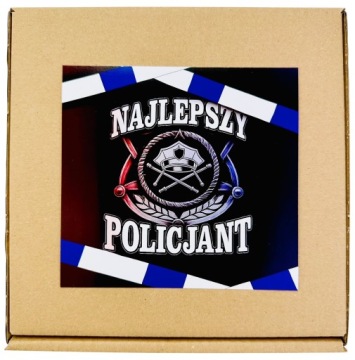 ZESTAW skarpety czekolada prezent DLA POLICJANTA z policjantem policji 4346