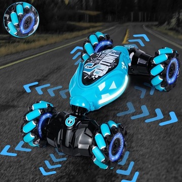 SAMOCHÓD TWISTER STEROWANY LED GESTEM RĘKI + PILOT