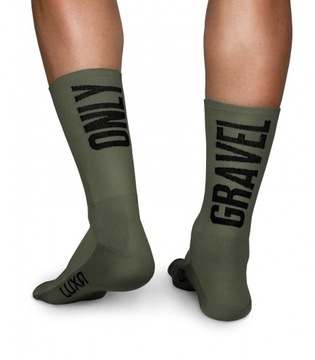 Skarpetki kolarskie Luxa Only Gravel Khaki - S/M