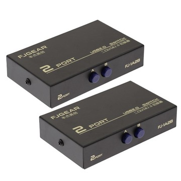 2 porty USB 2.0 Ręczny przełącznik udostępnia