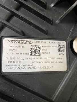 VOLVO XC60 SVĚTLO FULL LED 31420417