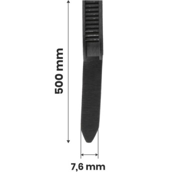 20 кабельных стяжек Кабельные стяжки Застежки-молнии 7,6 x 500 мм Прочные кабельные стяжки УФ-излучения