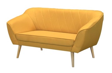 Sofa skandynawska 2 osobowa kanapa drewniane nóżki