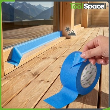 TAŚMA PAPIEROWA MALARSKA NIEBIESKA UV 30mm/25m