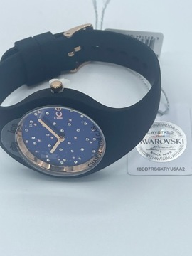Zegarek damski czarny złoty Ice Watch kryształki Swarovski prezent komunia