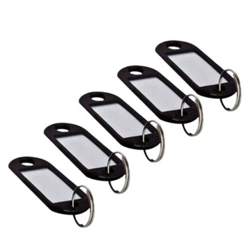 ZAWIESZKI IDENTYFIKATORY DO KLUCZY 100 CZARNE