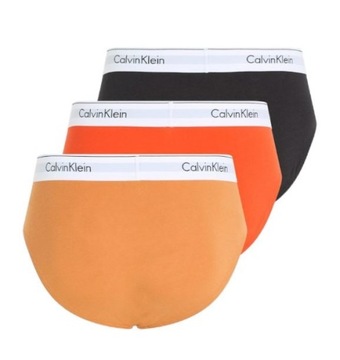 CALVIN KLEIN MĘSKIE MAJTKI SLIPY KOLOROWE Z LOGO 3 PACK M 0Z8A3*