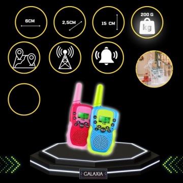 2 шт. Walkie Talkie Для Дітей Galaxia Різнокольоровий