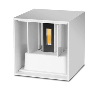 LAMPA OŚWIETLENIE KINKIET LED 7W 230V 3000K IP65 BIAŁY