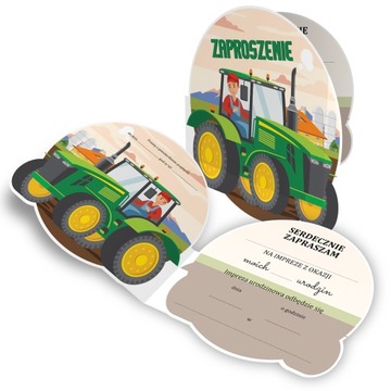 ZAPROSZENIE NA URODZINY TRAKTOR FARMA Z2