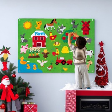 Educational board FELT MAT SET OF FELT FARM BOARDS