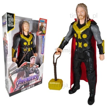 THOR RUCHOMA DUŻA FIGURKA AVENGERS DŹWIĘK 30cm