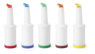 Диспенсер для бармена со сменными насадками, Bar up, красный, 0,8л, красный