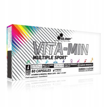 WITAMINY OLIMP VITA-MIN MULTIPLE SPORT 60szt MOCNE DLA SPORTOWCÓW MINERAŁY