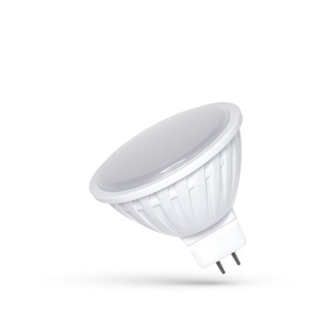 ŻARÓWKA LED MR16 12V 4W CIEPŁA Z MLECZNĄ SZYBKĄ