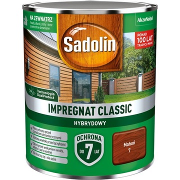 Sadolin impregnat do drewna Classic Mahoń 0,75L