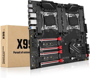 Dual CPU Motherboard LGA 2011-3 Server Motherboard SHANGZHAOYUAN X99 D8 RED