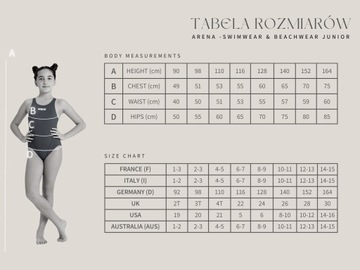 Тренировочный купальник Arena Girl's Galactic Swim Pro R.128