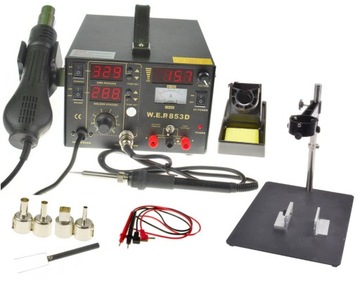 Stacja Lutownicza WEP 853D +Platforma do PCB 628-I