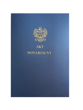 Teczka oprawa na AKT NOTARIALNY standard 1szt