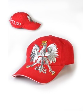CZAPKA z daszkiem kibica POLSKA rozmiar 56-58 wzór H77