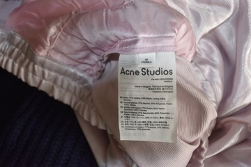 Acne Studios spodnie damskie 36 pink satin pants