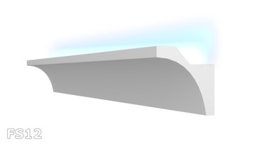 listwa led, gzyms oświetleniowy, listwa sufitowa 6cm