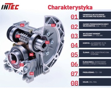 Motoreduktor przekładnia ślimakowa CMI-S 40