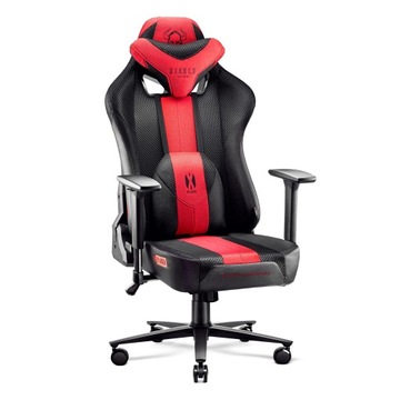 Fotel Diablo X-Player 2.0 materiałowy King Size: Karmazynowo-antracytowy