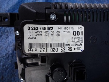 DISPLEJ OBRAZOVKA NAVIGACE AUTORÁDIO MERCEDES TŘÍDA S W221