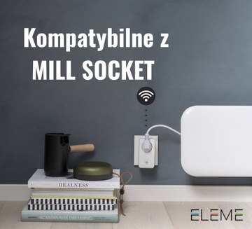 Белый настенный электрический радиатор MILL IB1200DN от 14 до 18 кв.м.