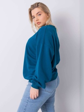 Gładka WYGODNA BLUZKA DAMSKA Plus Size - 3XL