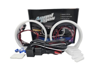 Хлопковые белые светодиодные кольца BMW E36 E38 E39 E46 Белые дневные сильные DRL TOP