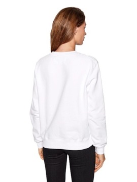 CALVIN KLEIN SWEATSHIRT - BLUZA BIAŁA DAMSKA S